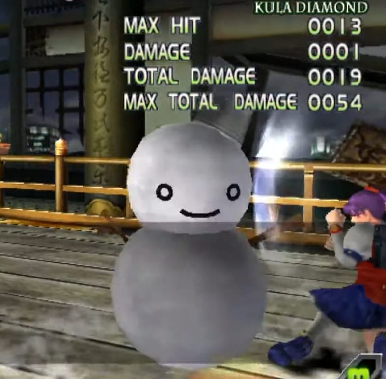 Kula's overhead snowman drop move