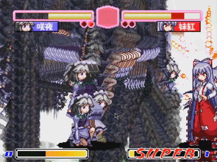 Sakuya vs Mokou in a GLvoid